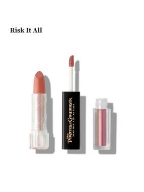 Lorac Pirates Of The Caribbean RISK IT ALL Dual Ended Mod Lip Gloss Lipstick NIB